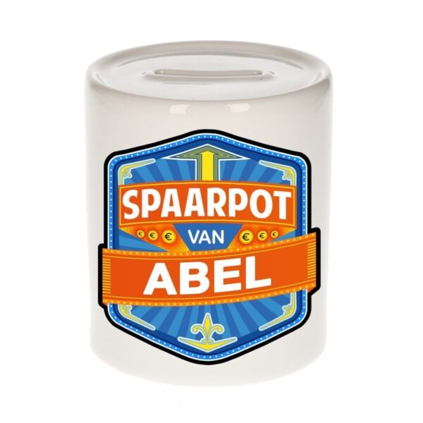 Kinder cadeau spaarpot voor een Abel