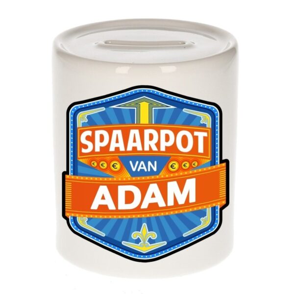 Kinder cadeau spaarpot voor een Adam