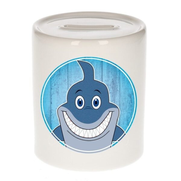 Haai kado spaarpot voor kinderen 9 cm