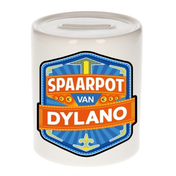 Kinder cadeau spaarpot voor een Dylano