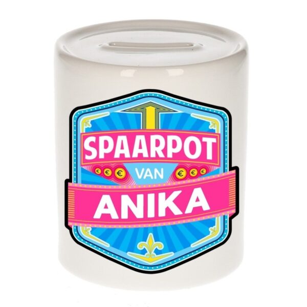 Kinder cadeau spaarpot voor een Anika