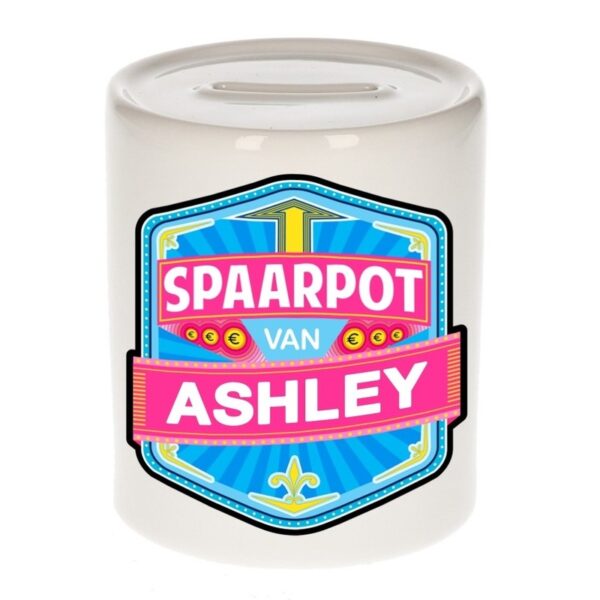 Kinder cadeau spaarpot voor een Ashley