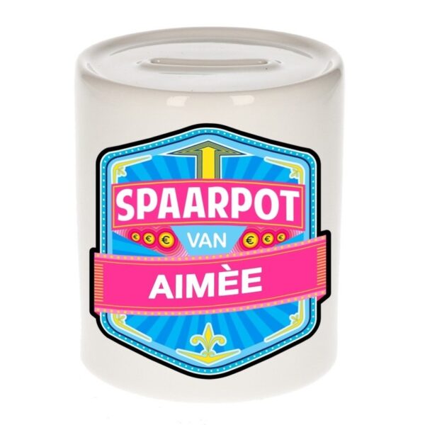Kinder cadeau spaarpot voor een Aim?e