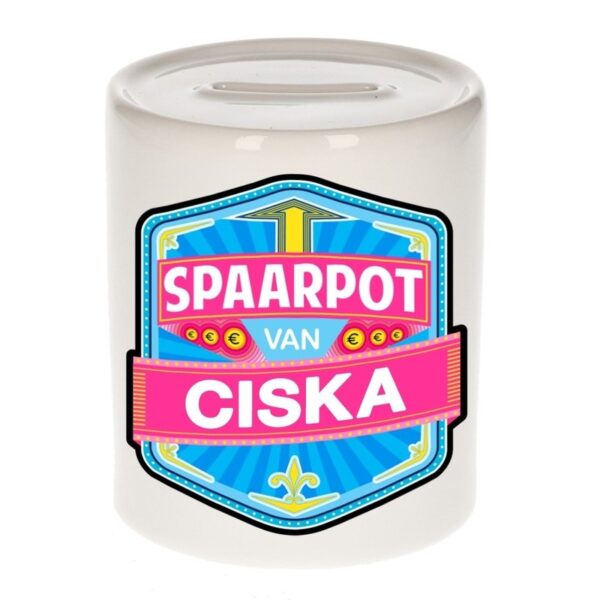 Vrolijke Ciska spaarpotten voor kinderen