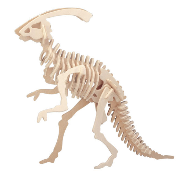 Dinosaurus - bouwpakket - parasaurolophus - hout - 38 x 28 cm - 3D Puzzel