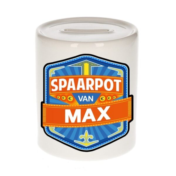 Vrolijke Max spaarpotten voor kinderen