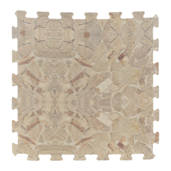 8x stuks Foam puzzelmat zwembadtegels/fitnesstegels steen 50 x 50 cm