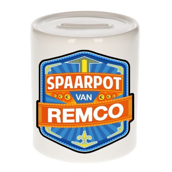Vrolijke Remco spaarpotten voor kinderen