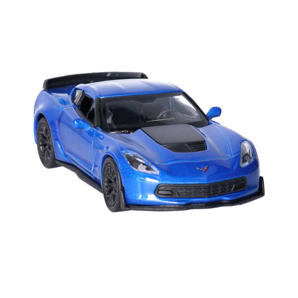 Speelgoed Chevrolet auto - blauw - die-cast metaal - 11 cm - Model Corvette