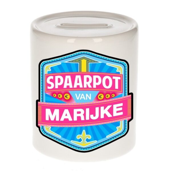 Kinder cadeau spaarpot voor een Marijke