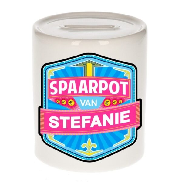 Vrolijke Stefanie spaarpotten voor kinderen