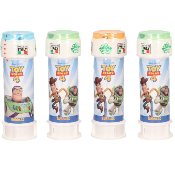 24x Disney Toy Story bellenblaas flesjes met bal spelletje in dop 60 ml voor kinderen