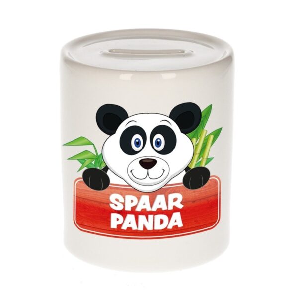 Kinder cadeau spaarpot panda 9 cm