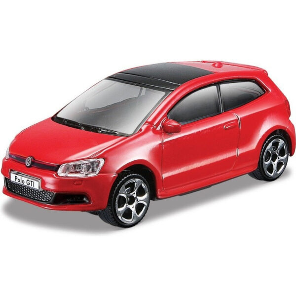 Modelauto/speelgoedauto Volkswagen Polo GTI Mark 5 - rood - schaal 1:43
