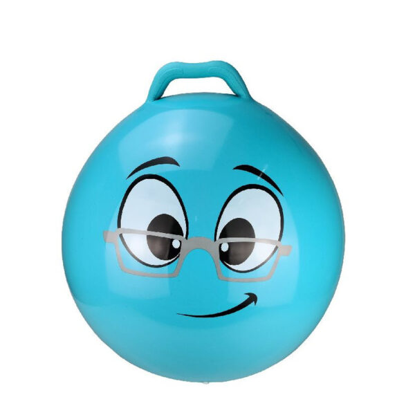 Skippy Buddy Skippybal Emoticon - blauw - 55 cm - emoticon - buitenspeelgoed