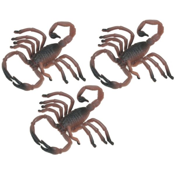 3x Enge plastic beestjes schorpioen 8 cm