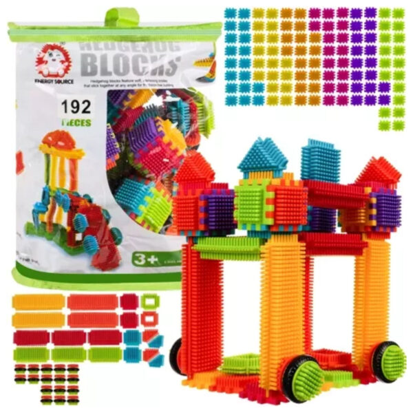 Kruzzel Bouwblokken - 192 stuks - multi color - ABS materiaal - constructies maken