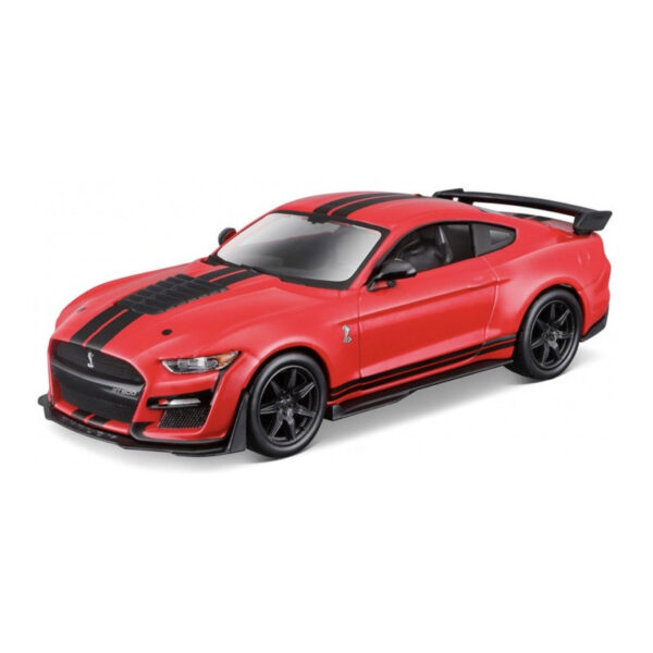 Modelauto/speelgoedauto Ford Shelby Mustang GT500 2020 - rood - 15 cm -schaal 1:32