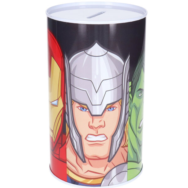 Spaarpot blik van Avengers - kinderen - 10 x 17 cm - metaal