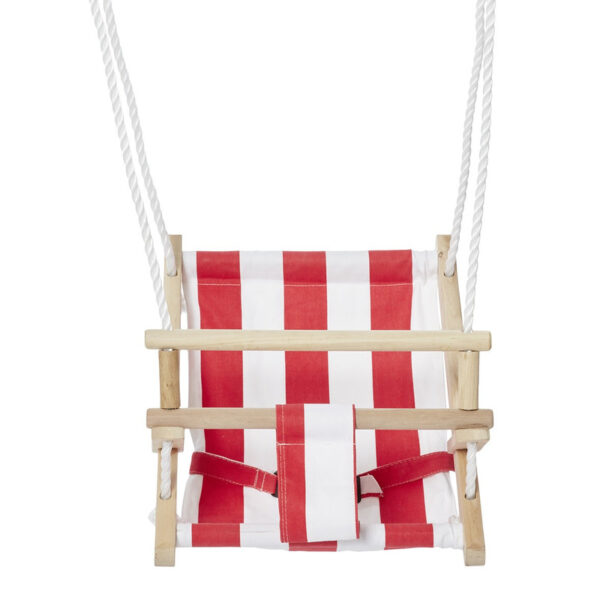 Rood met witte baby/dreumes/peuter schommel