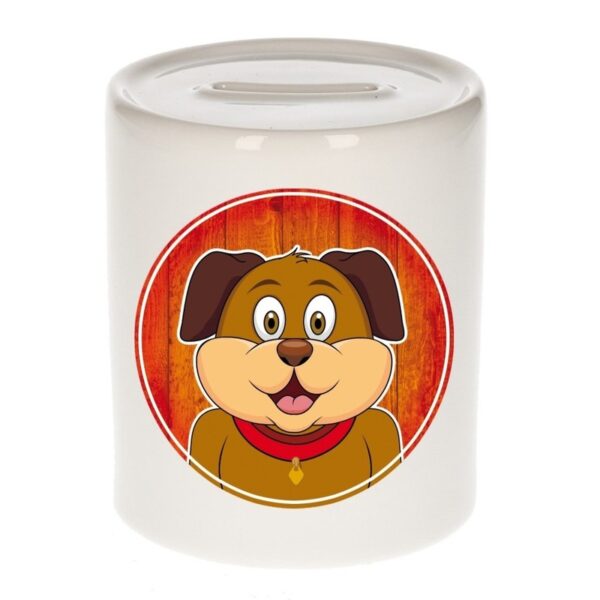 Spaarpot met honden print voor kids 9 cm
